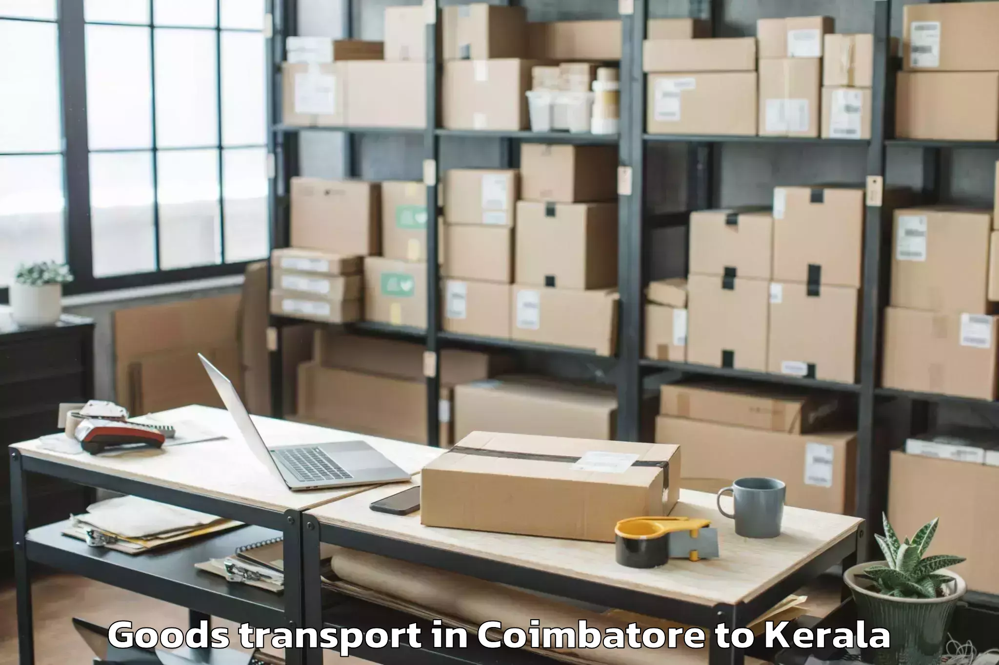 Hassle-Free Coimbatore to Kannur University Kannur Goods Transport